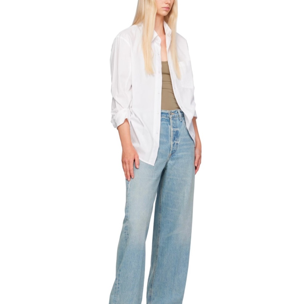 Citizens of humanity ayla high waist baggy wide leg jeans Gemini wash size 25